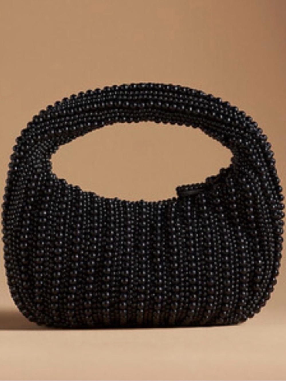 Anthropologie x Maeve Beaded Tate Bag Black